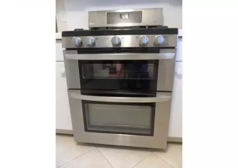 Range - double oven gas by LG